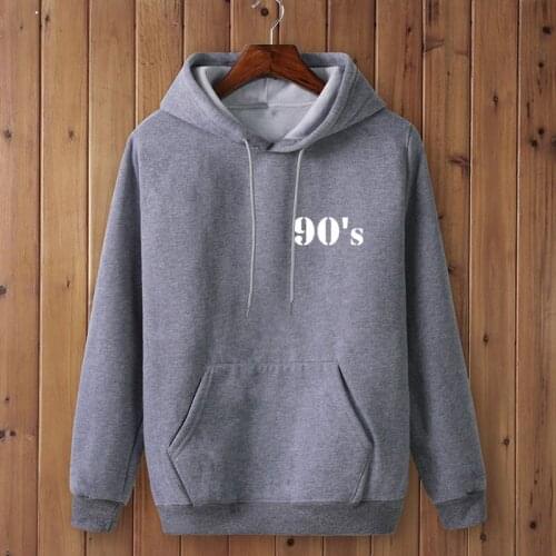 Top quality 90S POCKET male Hoodies men Long Sleeve Hoodies Sweatshirt Harajuku Print Sweatshirt Autumn Casual sweatshirt