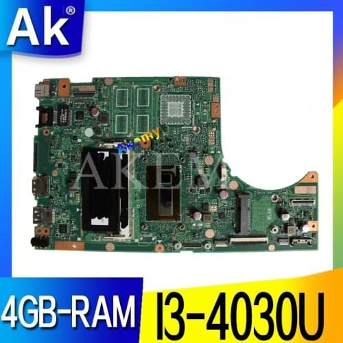 New Akemy TP500LN TP500LA GM Laptop motherboard For Asus TP500LA TP500LD TP500L original mainboard 4GB-RAM I3-4030U LVDS/EDP