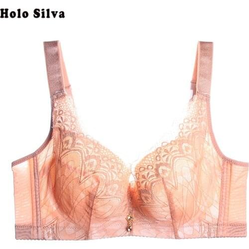 Autumn&Winter Ultra Thin Sexy Lace Bras Breathable Soft Wire Free Lingeries Intimates Plus Size Push up Bras for Women Underwear