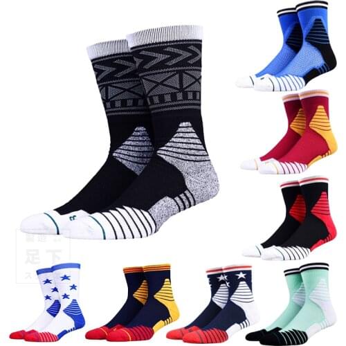 Professional boy man socks thickening towel high long 100% male cotton knee-high socks