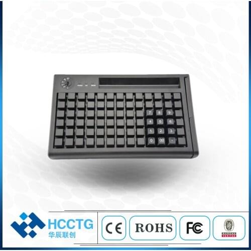 PS/2 Membrane 78 Keys Programming POS Keyboard with MSR KB78M