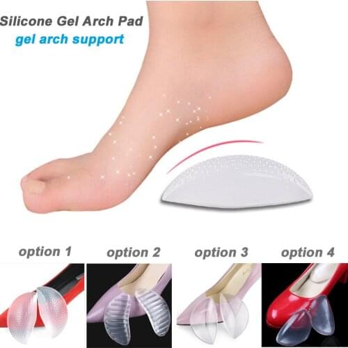 Silicone Arch Cushion Orthopedic Insoles Orthotic Arch Support Pad Fallen Arches Correct For Sandals Insert