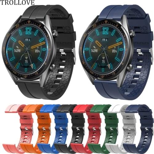 20mm 22mm Silicone Band for Samsung Galaxy Watch 42mm 46mm Wristband Strap Gear S3 S2 huami amazfit gtr bip huawei GT 2 Bracelet
