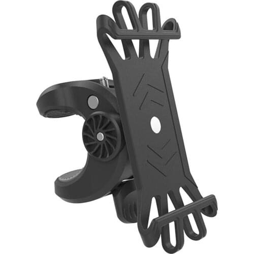 Silicone Bicycle Phone Holder for iPhone Huawei Xiaomi Redmi 360° Rotatable Mobile GPS Bracket Clip Cell Phone Mount Stand