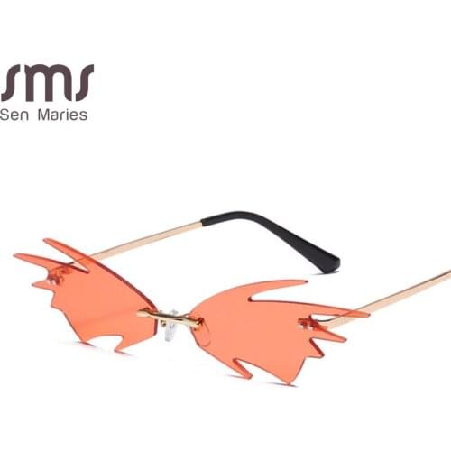 Rimless Steampunk Sunglasses Women Vintage Sun Glasses Men Punk Retro Eyeglasses Ladies Eyewear UV400