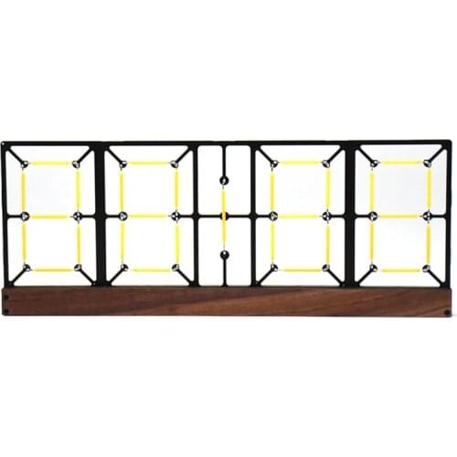 DIY Glow Light Analog Tube Clock Retro LED Color Discoloration Clock Creative Home Digital Hollow Clock