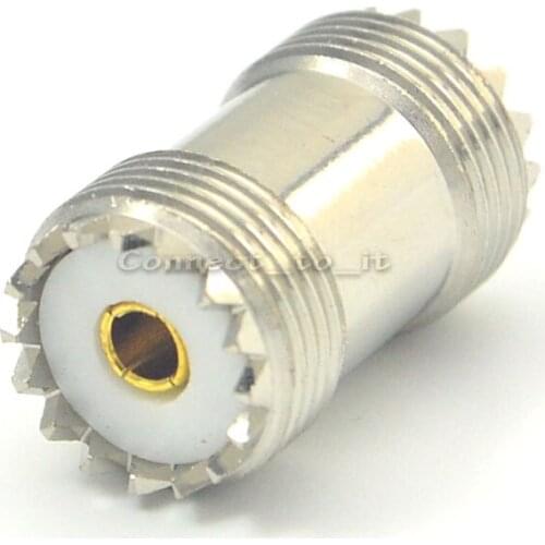 UHF Female To UHF Female Jack RF Straight Connector PL-259 SO-239 Adapter