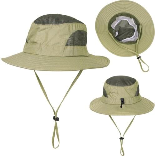 Army Green Tactical Cap Military Boonie Hat US Army Caps Camo Men Outdoor Sports Sun Bucket Cap Fishing Hiking Hunting Hats 60CM