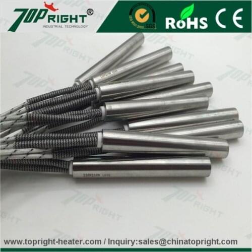High density dia.12.5x100mm 230v250w high resistance electric cartridge heater