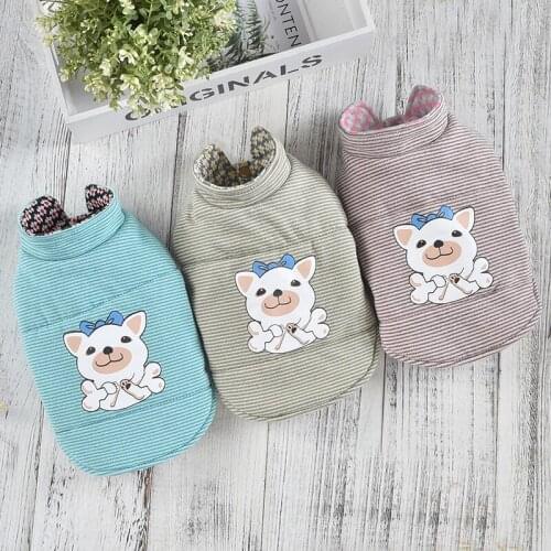 Winter Dog Jacket Reversible Clothes Pet Outfit Doggy Coat Puppy Small Dog Clothes Dropship Poodle Chihuahua Yorkshire Garment