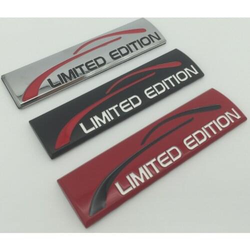 1pcs 3D Metal LIMITED EDITION car side rear trunk Decals Emblem badge sticker styling for Honda Opel Chevrolet Hyundai