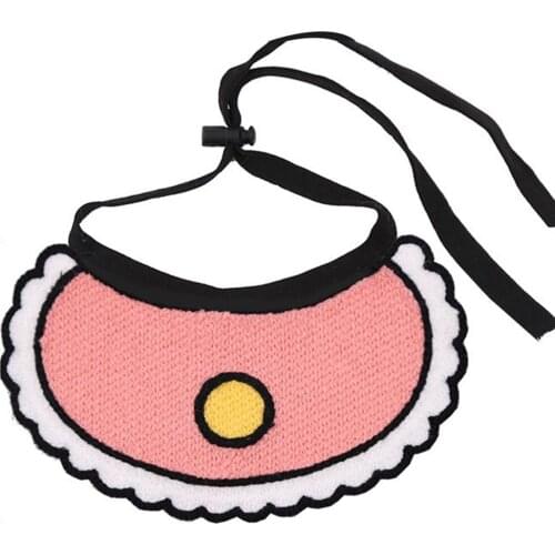 1 Pcs Pet Dog Collar Saliva Towel Cat Dog Hand-Woven Pet Triangle Scarf Bib Pet Accessories