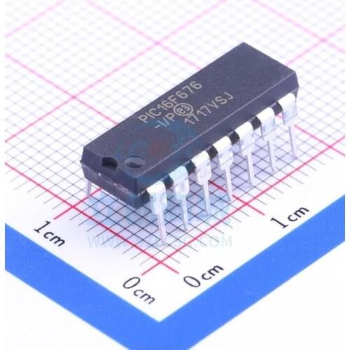 10PCS PIC16F676-I/P PIC16F676-IP PIC16F676 DIP14 new and original