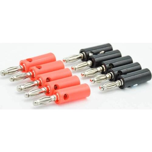 10pcs Audio Speaker Screw Banana Plugs Connectors 4mm, XF14