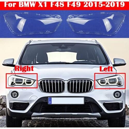 Car Front Head Light Lamp Headlamp Lampshade Auto Shell For BMW X1 F48 F49 2015-2019 LED Headlight Cover Glass Lens Case