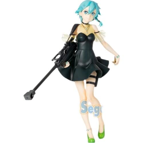 Cuteanime 100% Original Sega Sword Art Online Asada Shino Dress Figure PVC Action Model Toys Anime Girl Figure