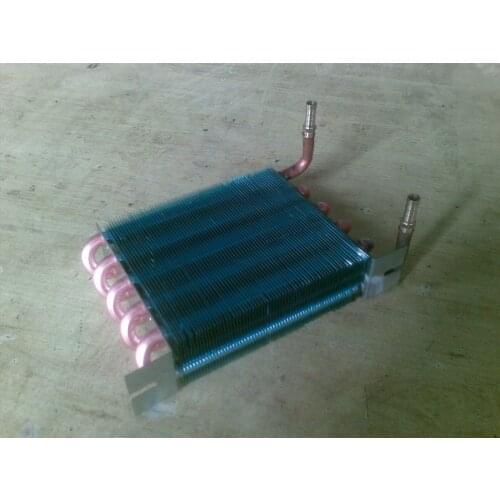 Copper tube water cooling platoon condenser evaporator radiator 1/4' interface or pagoda joint copper pipe 9.52*0.33 cooled row