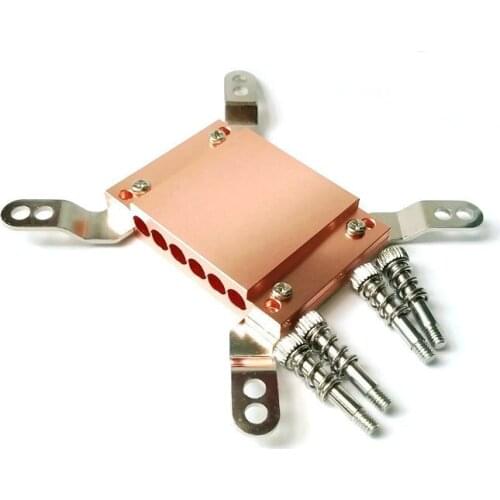 6holes 2011 square platform copper plywood block for diameter 6mm heat pipe