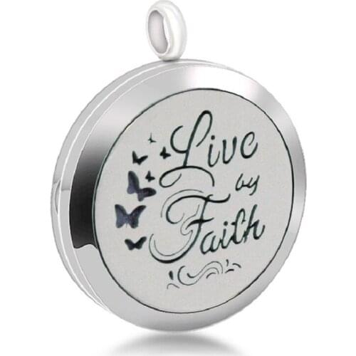 Fashion Personality 316L Stainless Steel Aromatherapy Pendant Essential Oil Diffuser Necklace Perfume Locket Jewelry