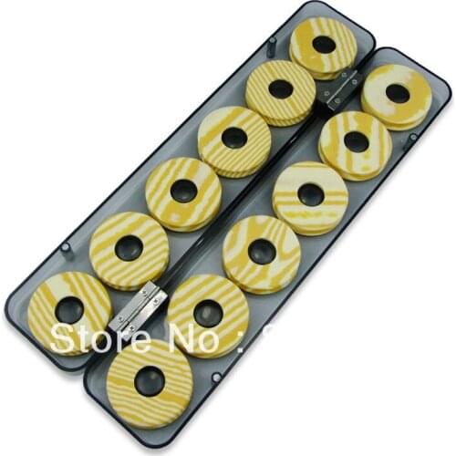 Whole Sale 3 0pcs/lot Foam Fishing Line 12 PCS Bobbin Spools with Plastic Box Case