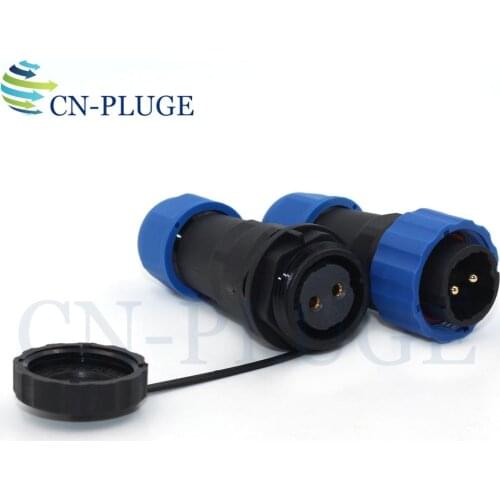 SP20 Type 2 Pin Waterproof Cable Connector,Aviation Wire Connector Plug & Socket Male And Female IP68
