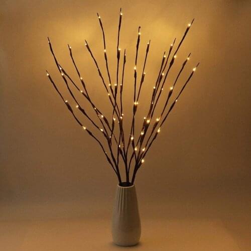 Fairy Lights LED Branch Lamp Simulation Orchid Lights Tall Vase Filler Twig Light for Home Christmas Room Decoration