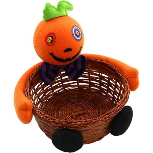 Halloween Decoration Doll Fruit Plate Decoration Bar Decoration Candy Biscuit Water Fruit Basket
