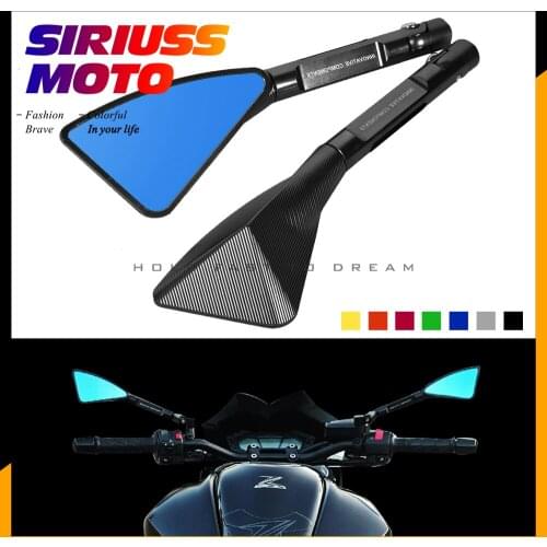 Universal M8 M10 CNC Aluminum Motorcycle Rearview Side Mirror Case for DUCATI KAWASAKI SUZUKI YAMAHA R1 R6 FZ6 GSXR 600 750