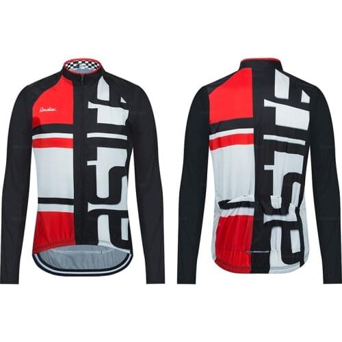 Raudax Cycling Jackets Unisex Bicycle Windproof Cycling Clothing Bike Maillot Sports Long-sleeved Light and Thin Cycling Jersey