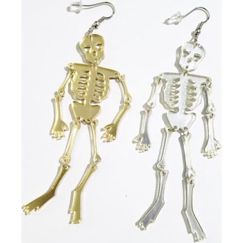 2021 Women Earrings Skull Dangle Earrings Charm Hip Hop Girls Gift Cute Hook acrylic jewelry Evening Party Earring