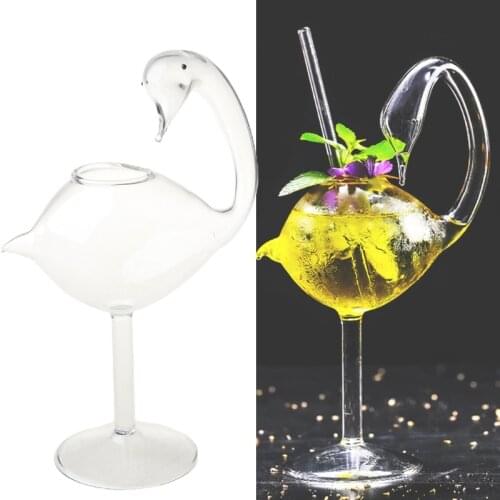 1PCS Swan Shape Cocktail Glass, Wine Glass, Water Cup for restaurants,bar, part