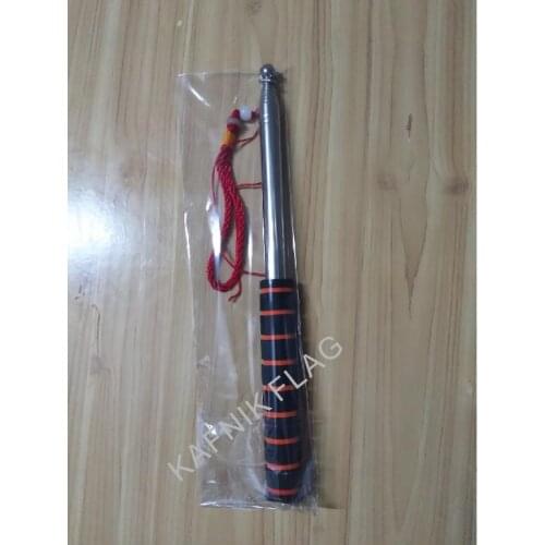 1 Pcs Flagpoles Telescoping 2.5 Meters Stainless Steel Telescopic Flag Pole for Teaching Pointer Tour Guide Banner Flagstaff
