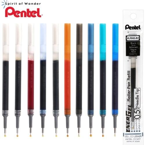 10Pcs Pentel color quick-drying gel refills LRN5-0.5mm large capacity suitable for BLN75/BLN2005/BLN105 a variety of colors