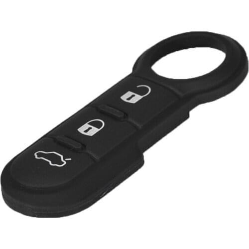 2Pcs Car Key Pad For White Pattern Fiat 500 3 Button Pad Fashion Remote Key Button Leather Car Key Pad Components Accessories