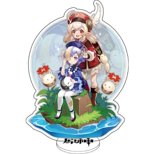 2021 new anime Genshin Impact KEQING Paimon Acrylic playing stand-up two-dimensional game peripheral theme brand about 15cm