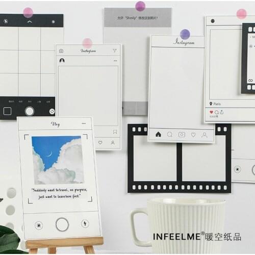 30 Sheets Kawaii Cute Frame Ins Card Memo Pad Agenda List Notepad Diary Stationery School Office Supplies Bullet Journal sl2704