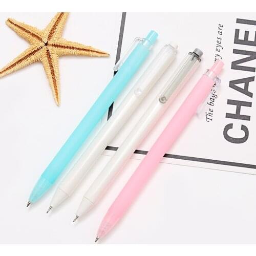 36PCS Jelly Press Neutral Pen Simple Beat Black Water Pen Office Signature Pen Student Stationery Supplies