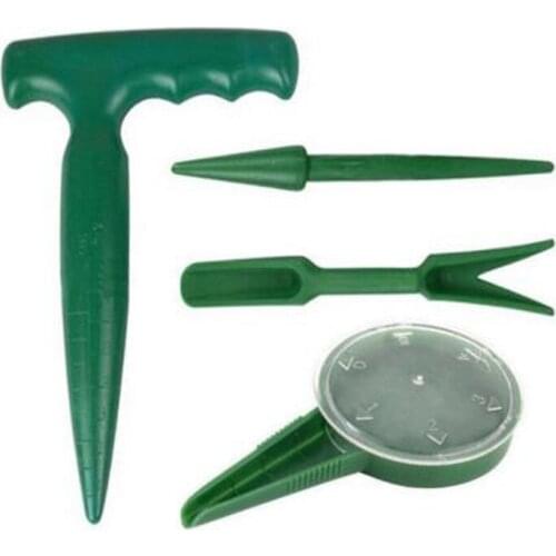 4pcs/Set Kit Mini Seeder and Plant Migration Tool Nursery Plant Seedling Cultivate Tools Garden Transplanting Planting Tools