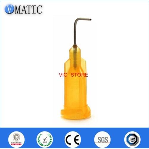 Free Shipping 23G 0.5'' Tube 90 Degree Bend Bent Glue Dispensing Needle Tips Stainless Steel Dispenser Needle Tips 1/2 Inch