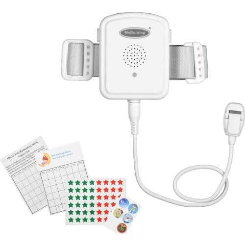 Bedwetting Alarm Baby Enuresis Alarm with Light Sound and Vibration 3 Modes Volume Music Control for Babies Children Adult Elder