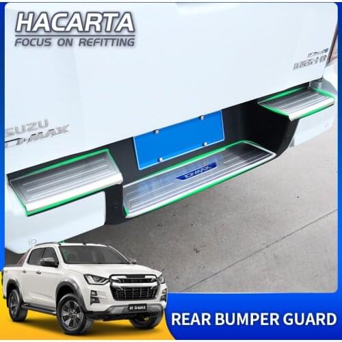 FOR D-MAX 2021 Model Protection Board Threshold Pickup Accessories Gate Sill Guard Rear Bar Bumper decoration