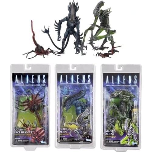 Aliens vs Predator Figure Queen Face Hugger Mantis Gorilla Alien Action Figure PVC Model Toy Doll Gift