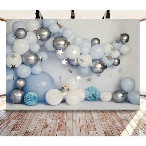 Yeele Interior Ballon Arch Door Star Birthday Party Photography Backdrop Photographic Decoration Backgrounds For Photo Studio