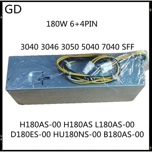 GD For Dell 3040 3046 3050 5040 7040 SFF Power Supply 180W 6+4PIN H180AS-00 H180AS L180AS-00 D180ES-00 HU180NS-00 B180AS-00