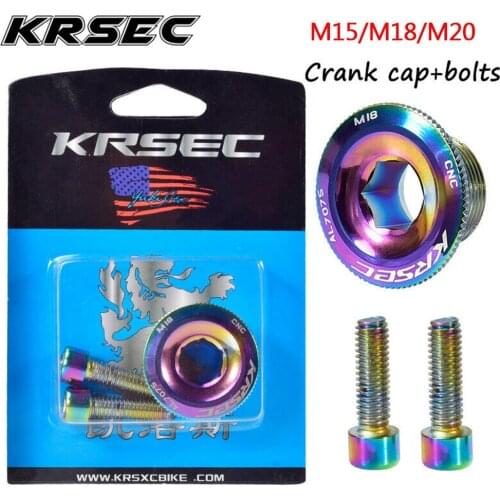 M15/M18/M20 Mountain Bike Crank Screw Cap MTB Crankset Cover Aluminum BMX Bicycle Crank Arm Bolt Bike Parts Fit Shimano/SRAM