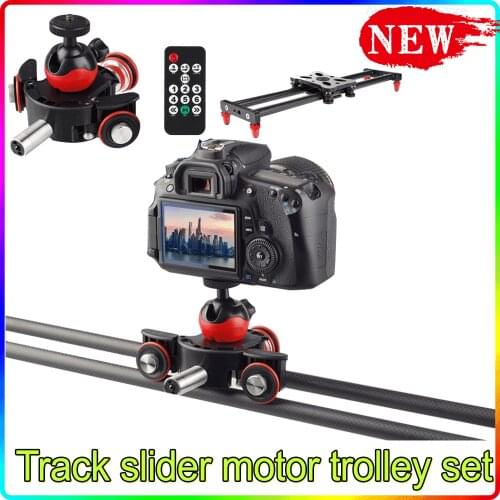 Motorized Electric Slider Remote Control Camera Video Rail Track Slider Motor Dolly Truck For DSLR Camera Smartphone Vlog MV
