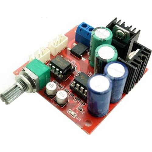 Top Deals NE5532 Dual Op-Amp Preamp Stereo Audio Preamplifier Module Adjustable Magnification Dual AC 10-16V