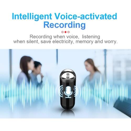 Mini Wearable Digital Audio Sound Recording Necklace Voice Activated recorder Mini Record Dictaphone