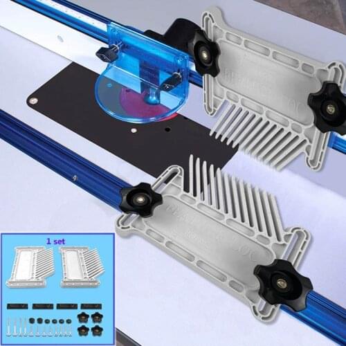 Multi-purpose Feather Loc board set Double Featherboards Miter Gauge Slot woodworking engraving tools for Circular Saw Cuts