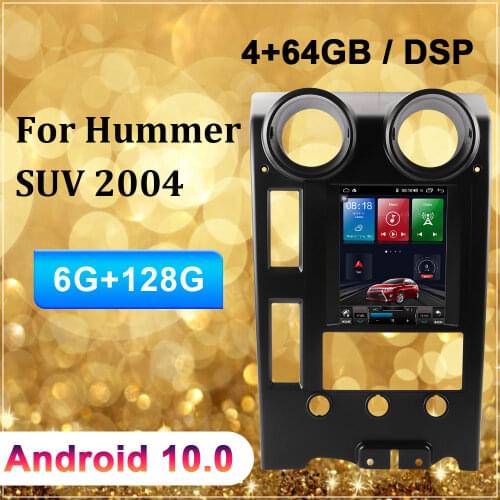 For Hummer H2 2004 9.66/9.7 inch Multimedia Audio Video DVD Player BT Navigation Car GPS Stereo Radio DVD multimedia player